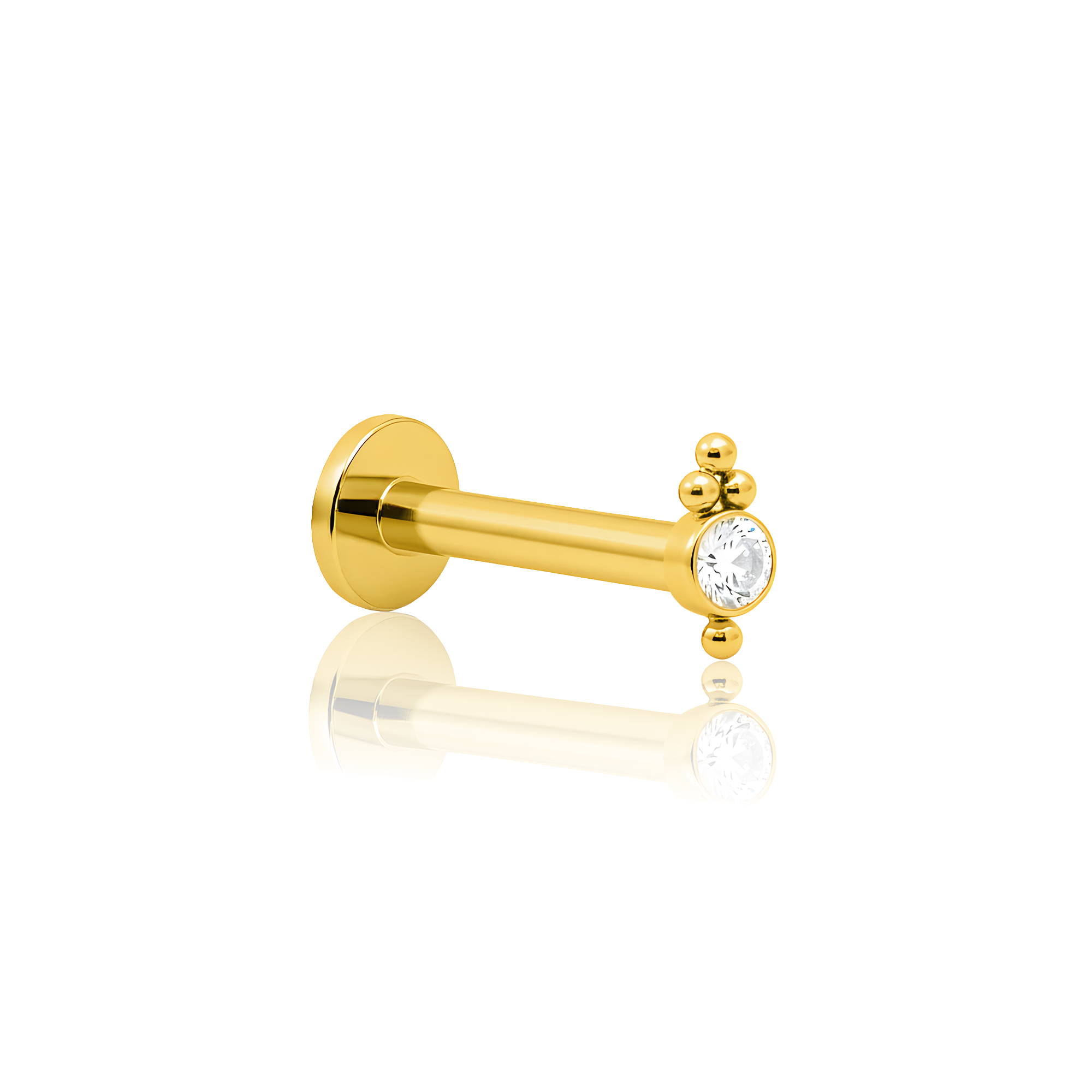 18k V-Gold Cluster 2.5mm Crystal Flatback