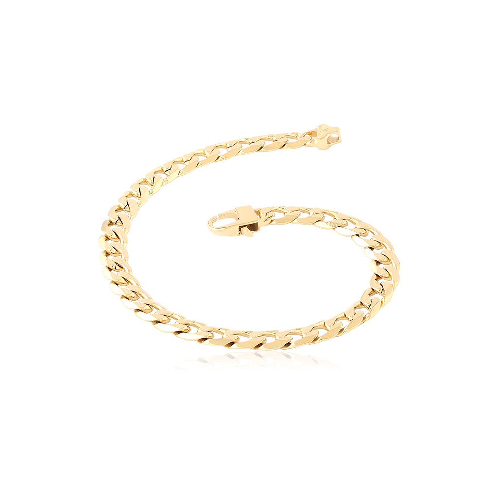 18k V-Gold Bracelet Curb