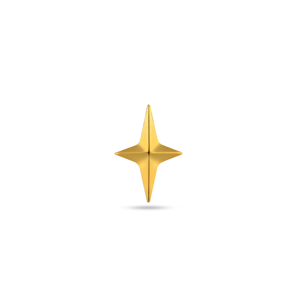 18k V-Gold Dream Star Flatback