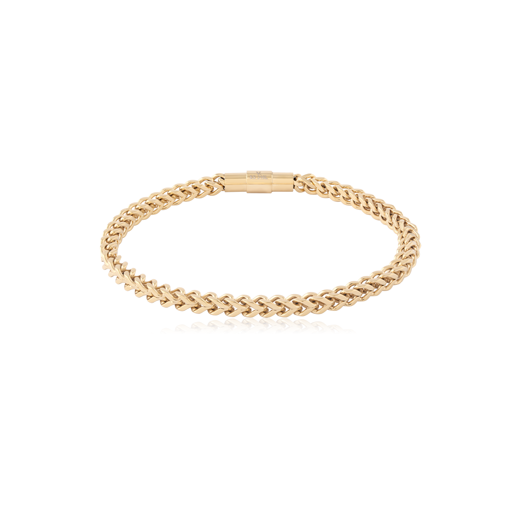 18k V-Gold Bracelet Franco