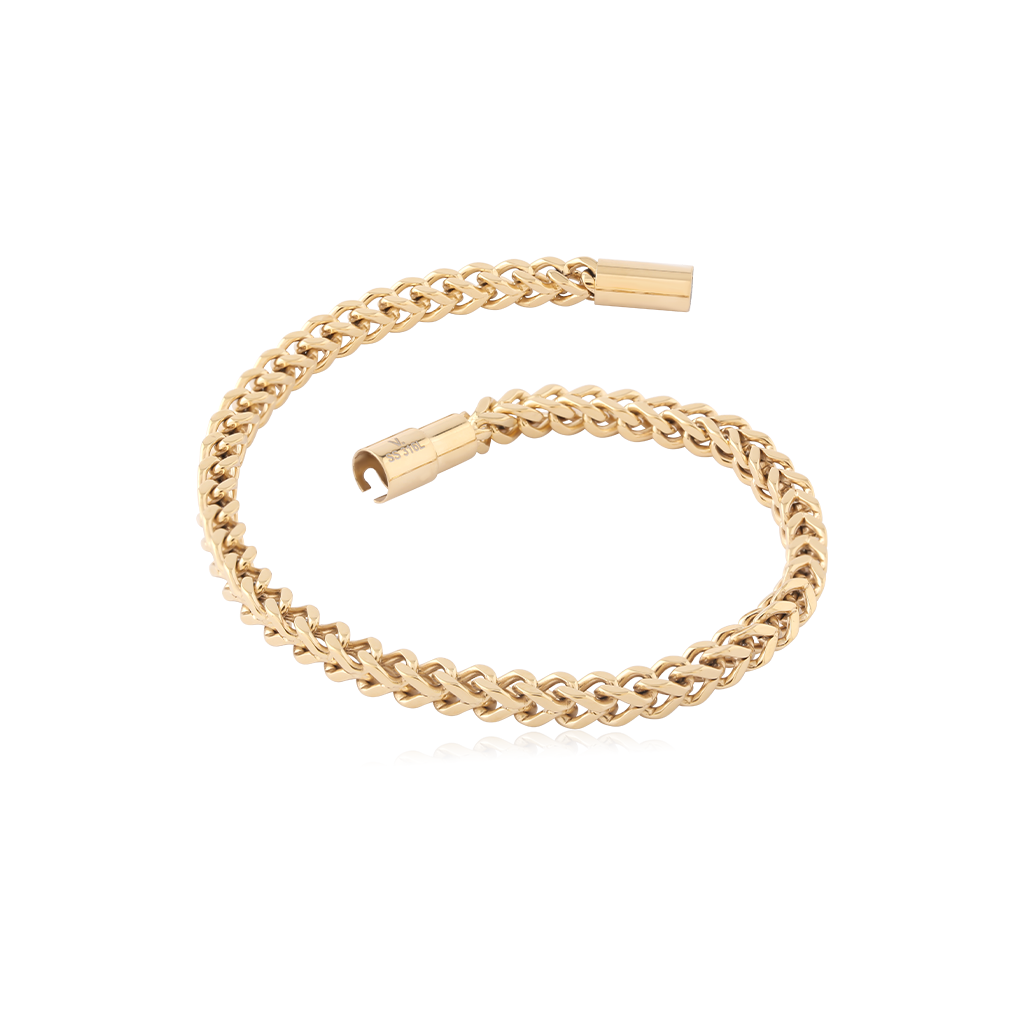 18k V-Gold Bracelet Franco