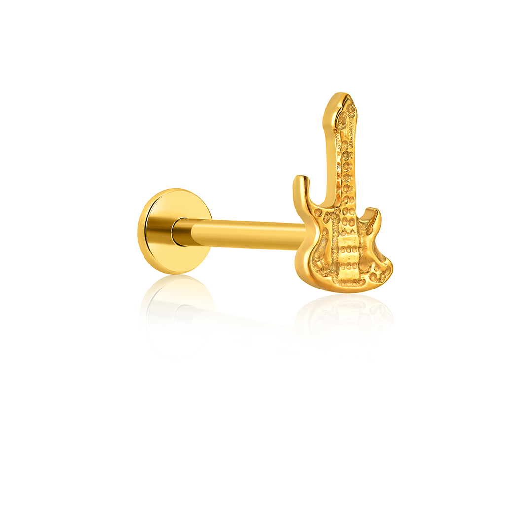 18k V-Gold Guitar Flatback