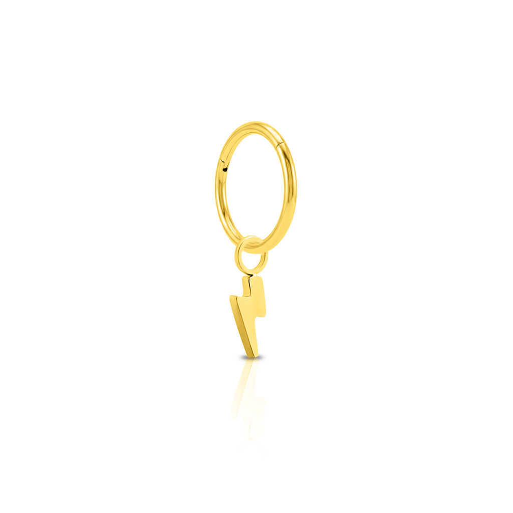 18k V-Gold Bolt Charm