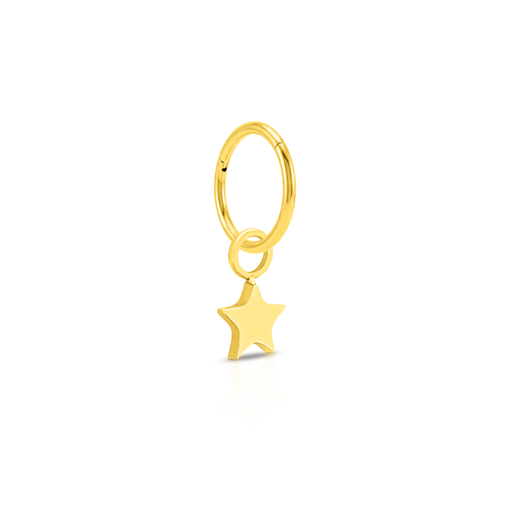 18k V-Gold Star Charm
