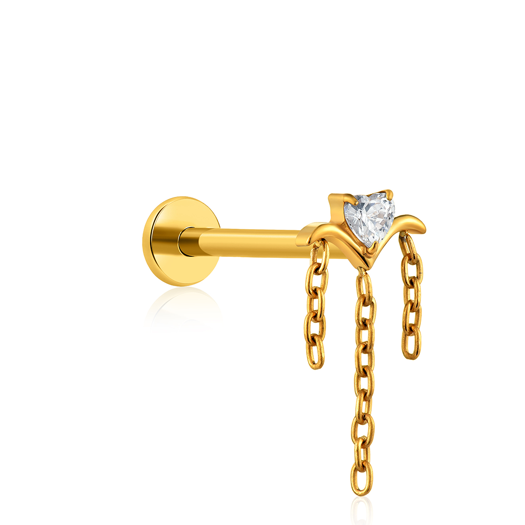 18k V-Gold Heaven Flatback