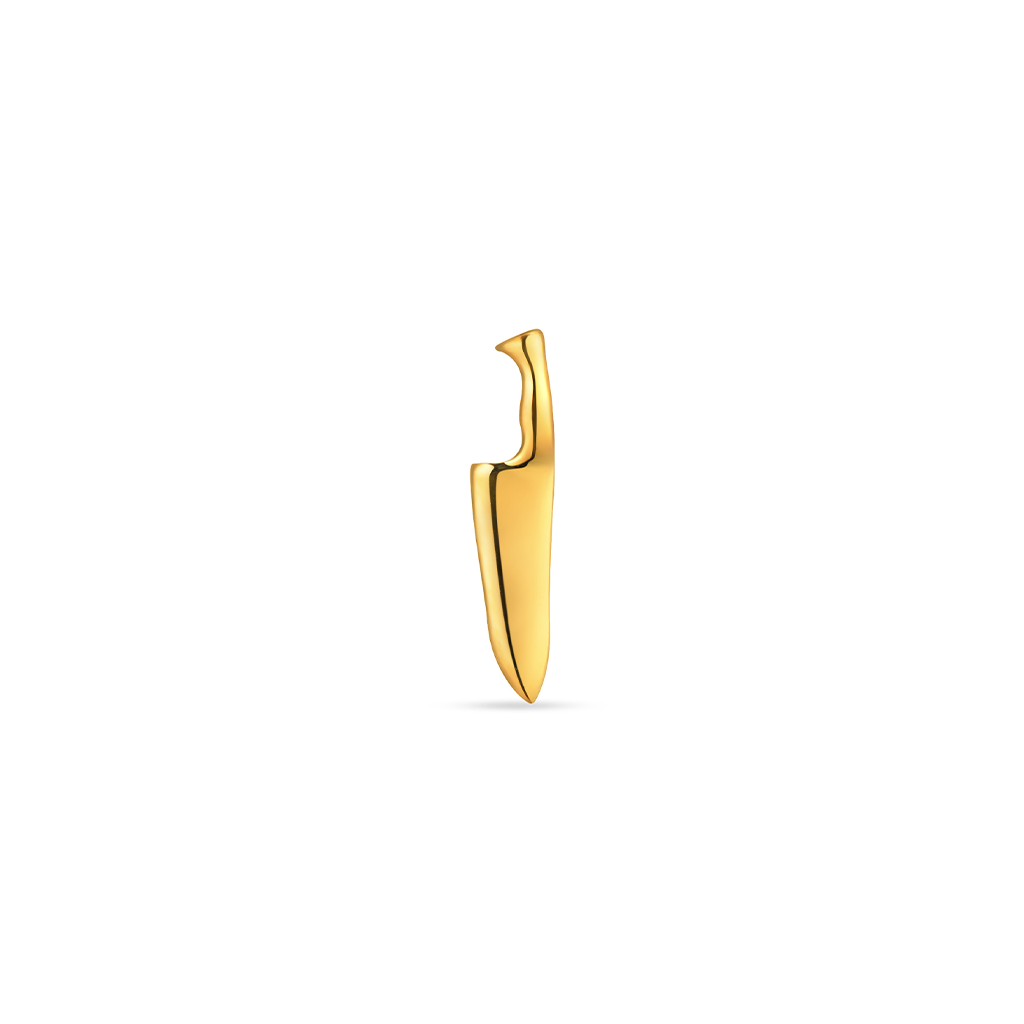 18k V-Gold Knife Flatback