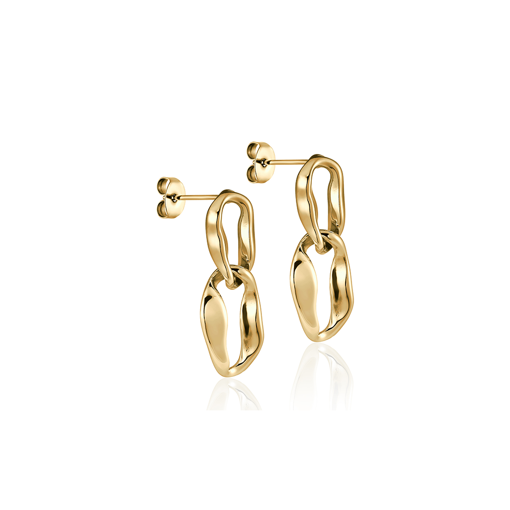 14kt V-Gold Earrings - Link