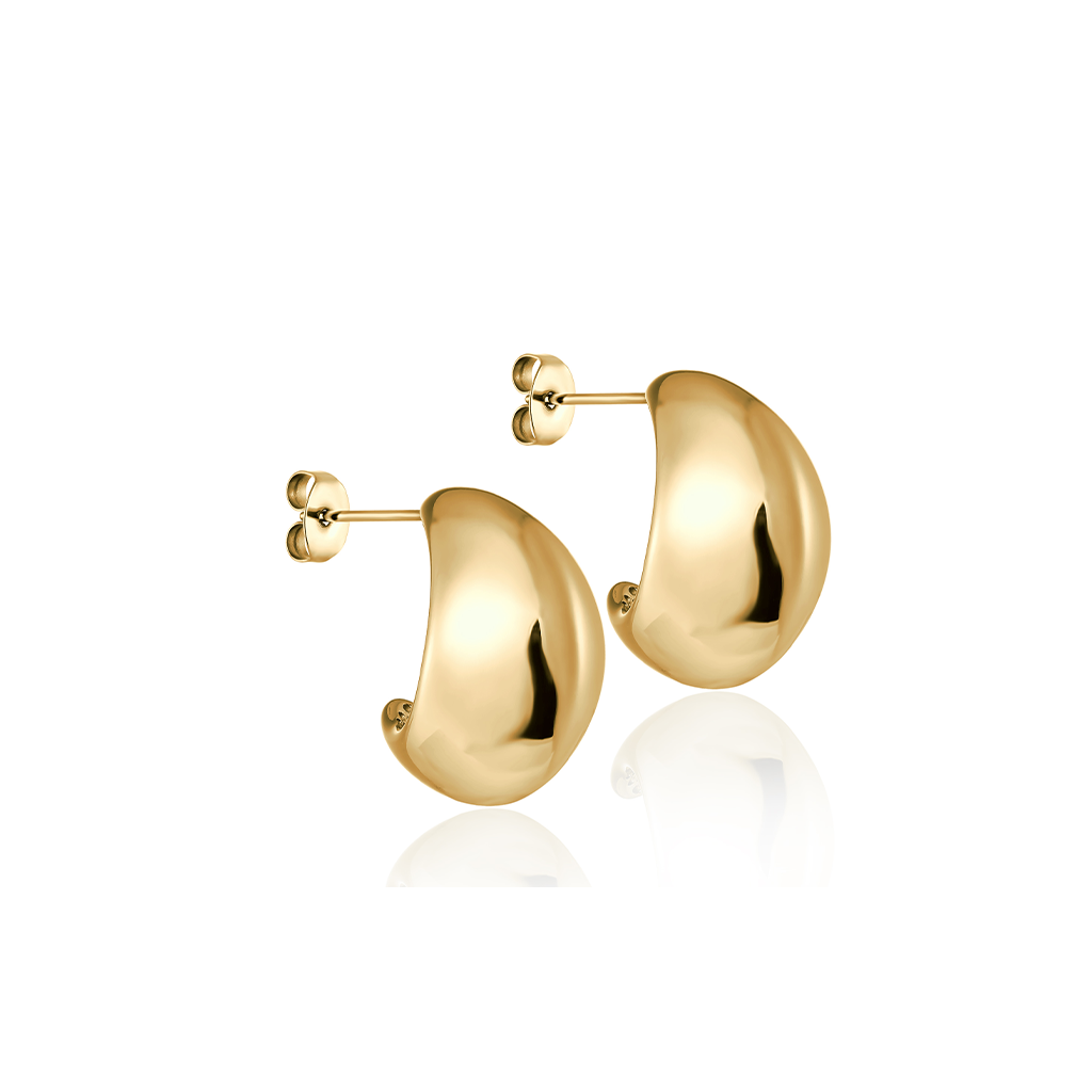14kt V-Gold Earrings - Magma