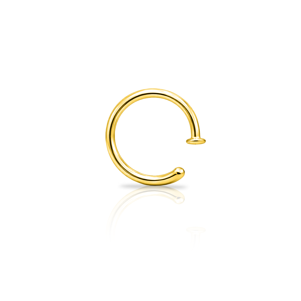 V-Gold Open Nose Ring