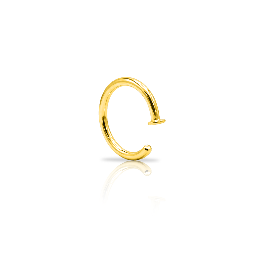 V-Gold Open Nose Ring