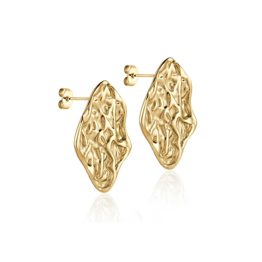 14kt V-Gold Earrings - Pyra