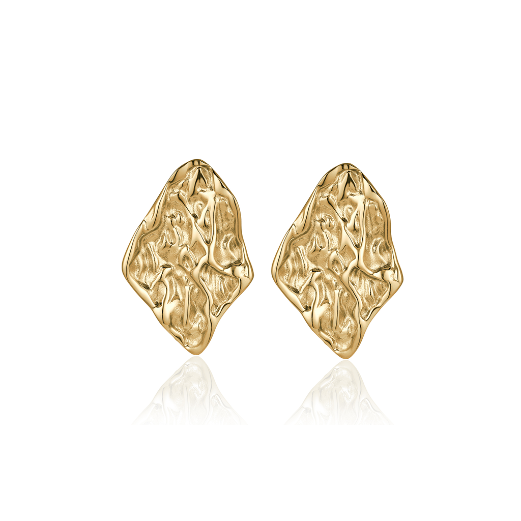 14kt V-Gold Earrings - Pyra