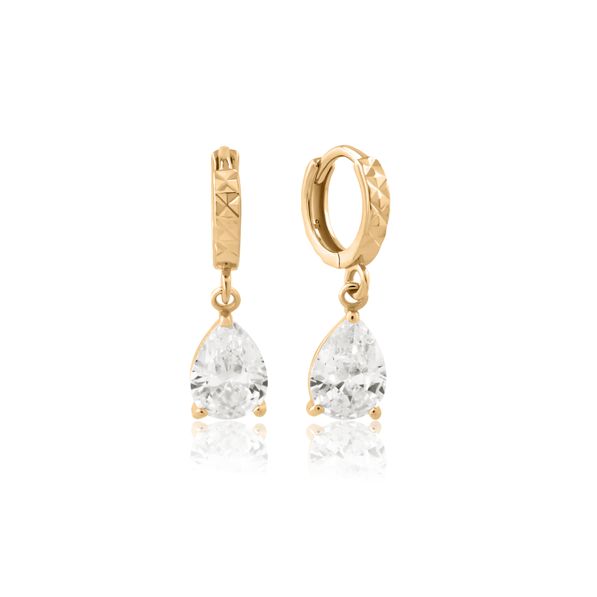 Tear Drop - 14kt Gold Vermeil Earrings