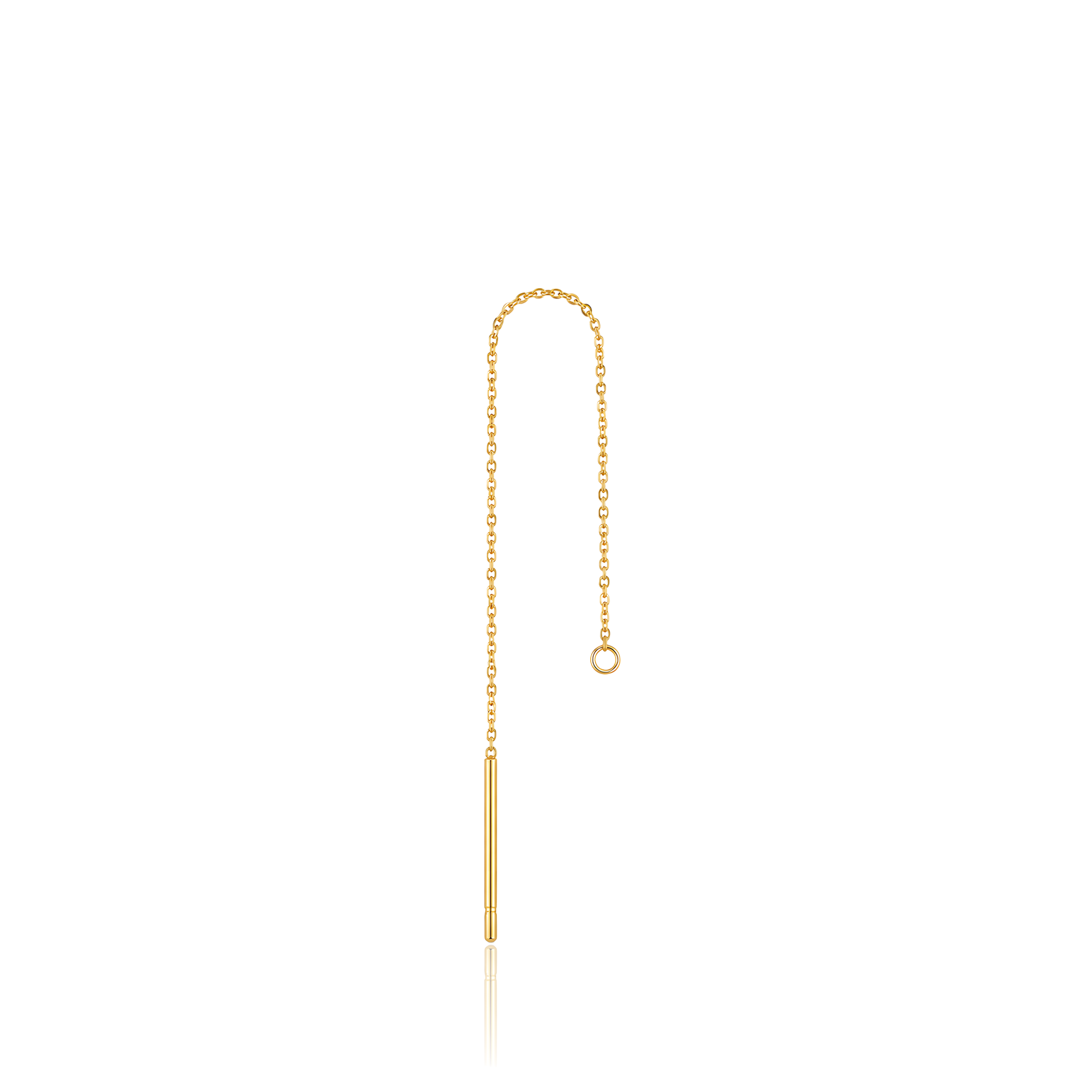 18k V-Gold Ear Threader Ring