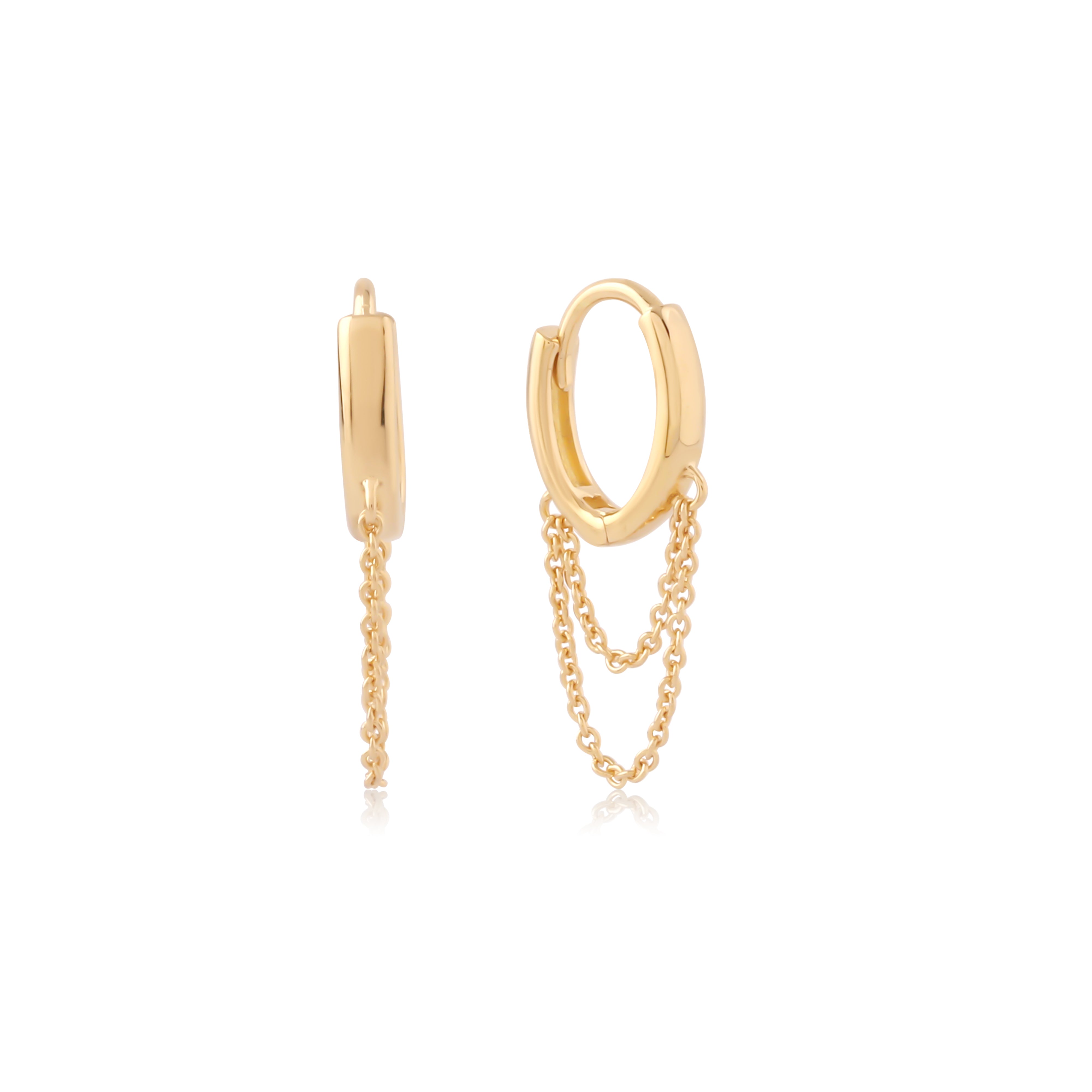 ChainHoop - 14kt Gold Vermeil Earrings