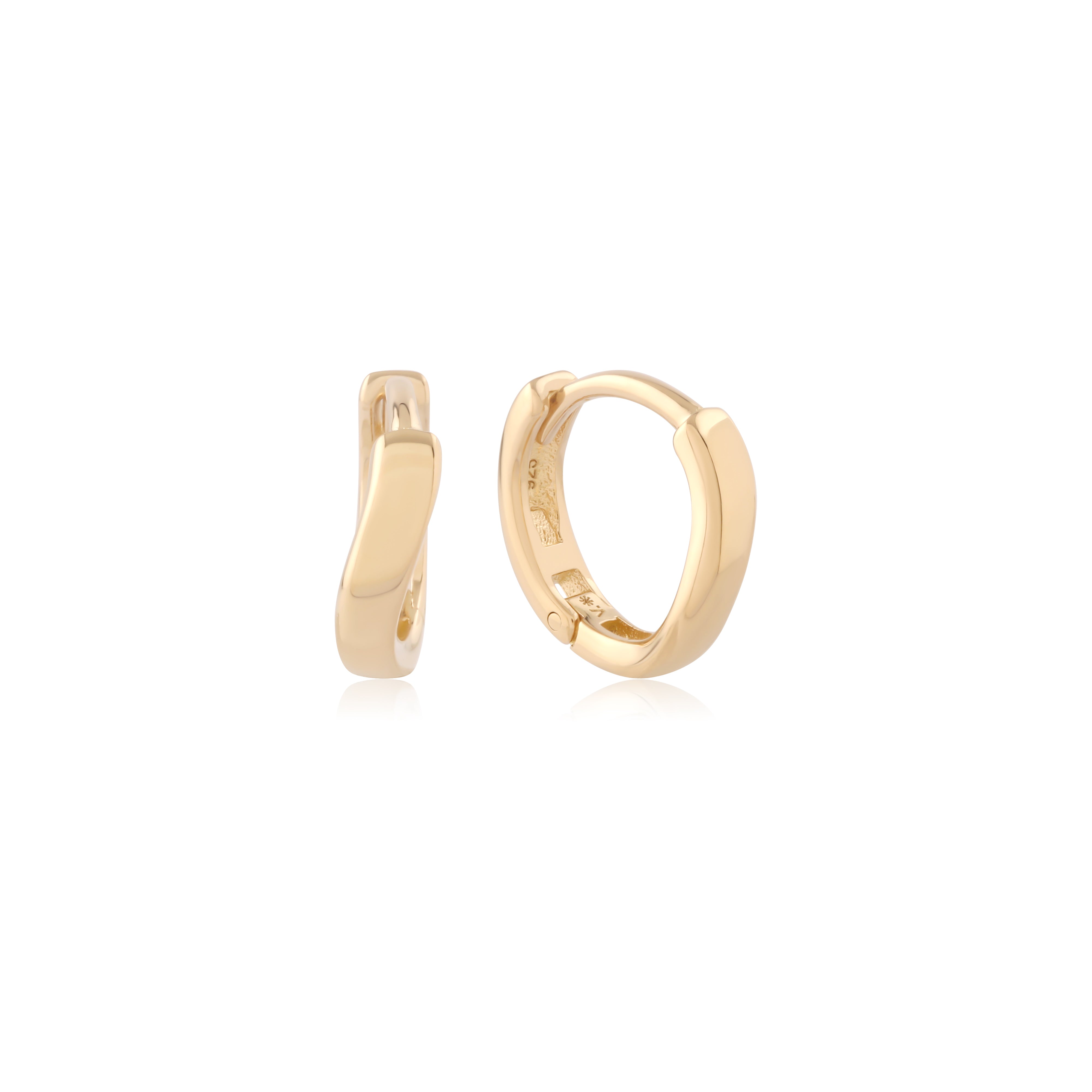 Curve - 14kt Gold Vermeil Earrings