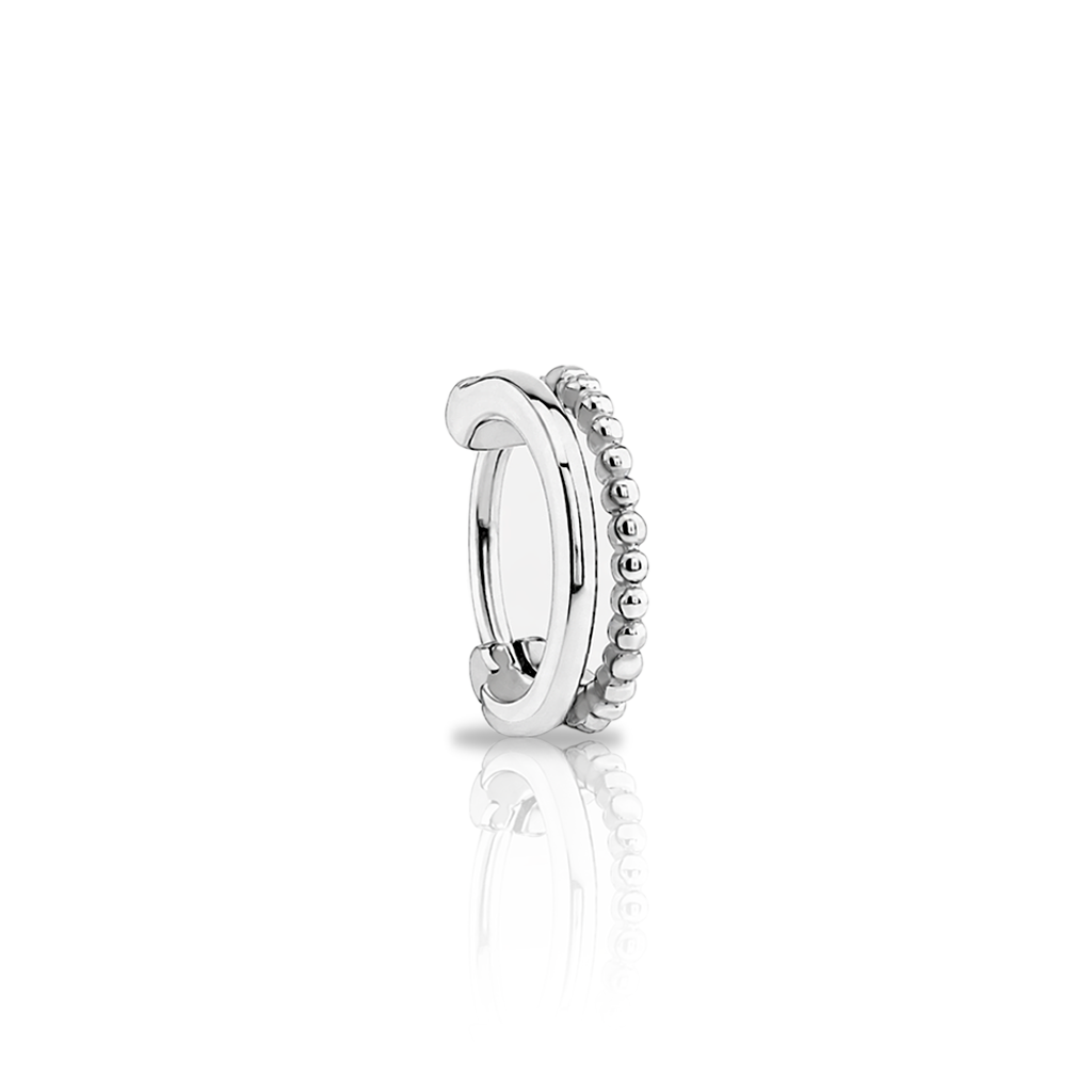 Double Stack w/Beads Hinged Ring