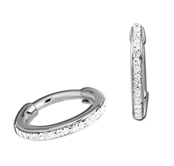 Epoxy Jewelled Hinged Segment Ring