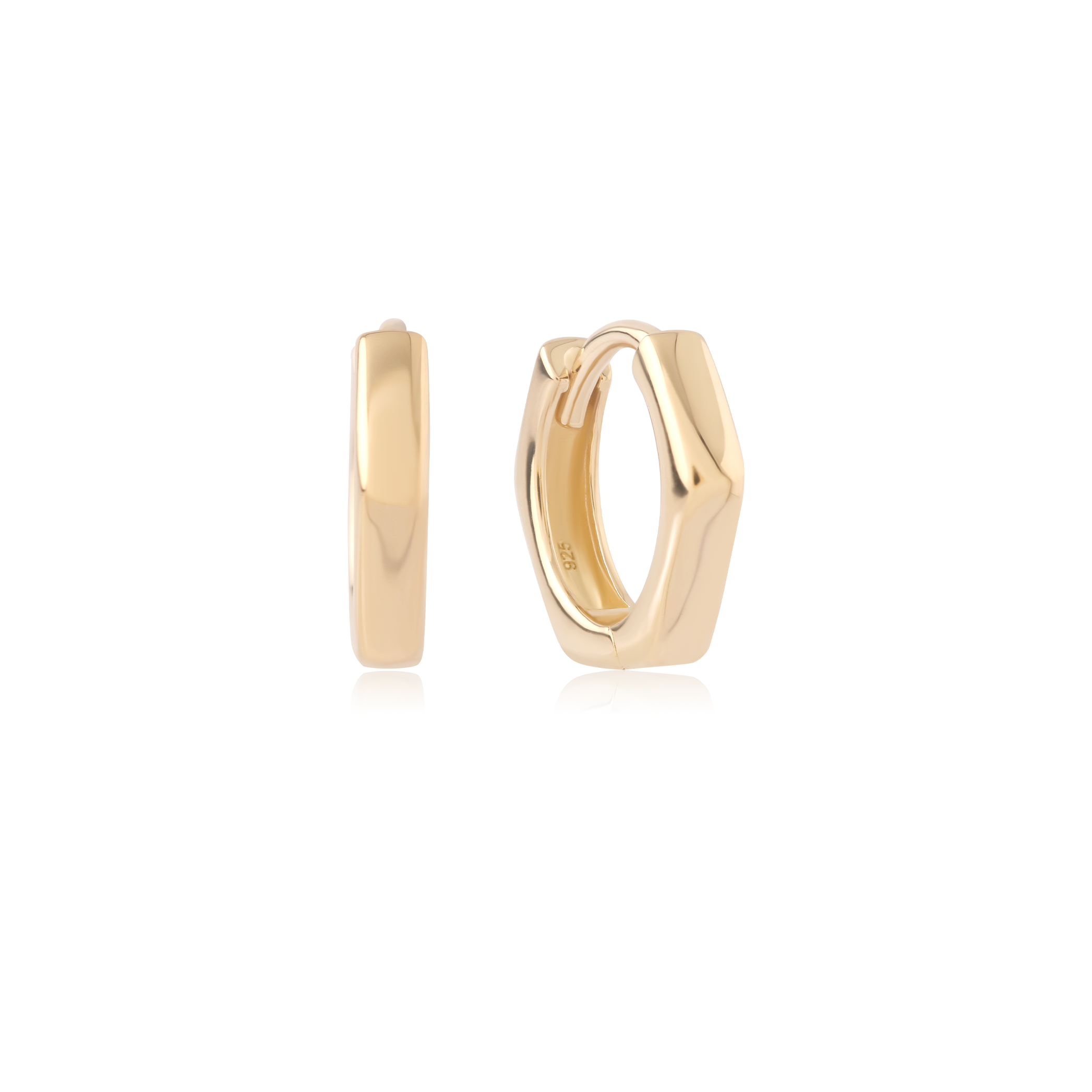 Hex - 14kt Gold Vermeil Earrings