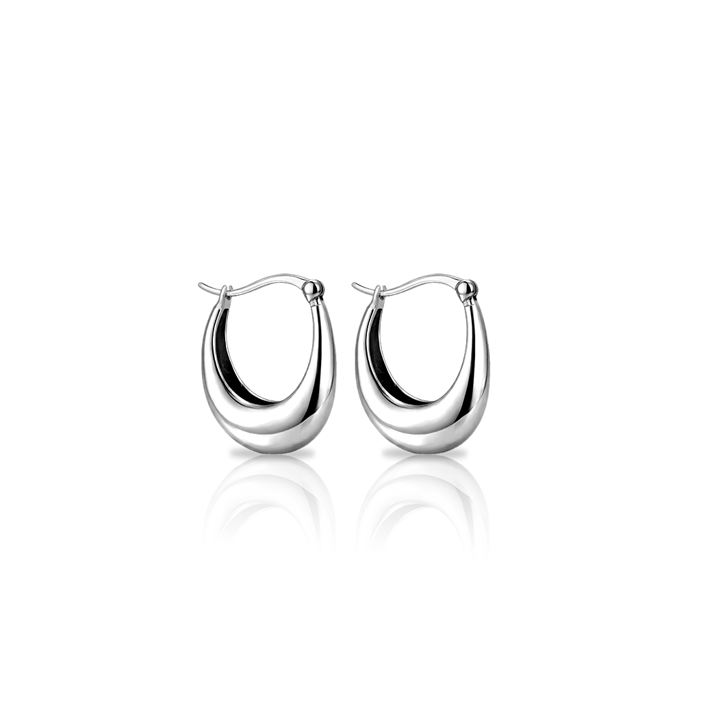 Surgical Steel Hoopie Earrings - Pair