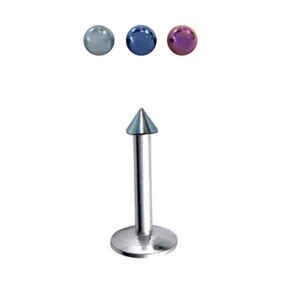 Internal Thread Surgical steel Anodized Micro Spike Flatback