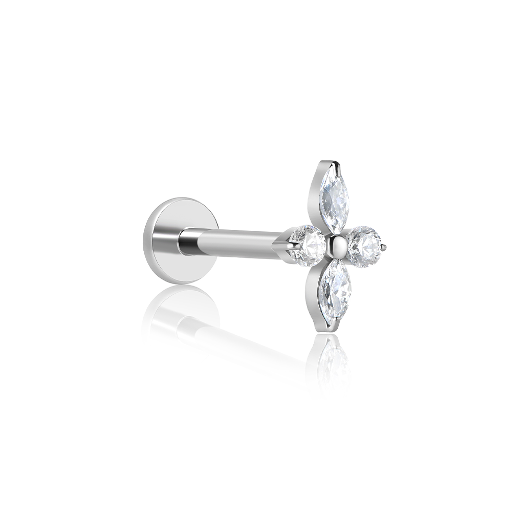 4 Jewel Marquise Flatback