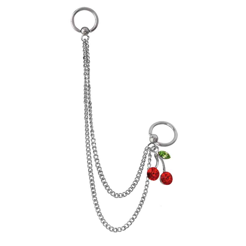 Cherries Ear Chain