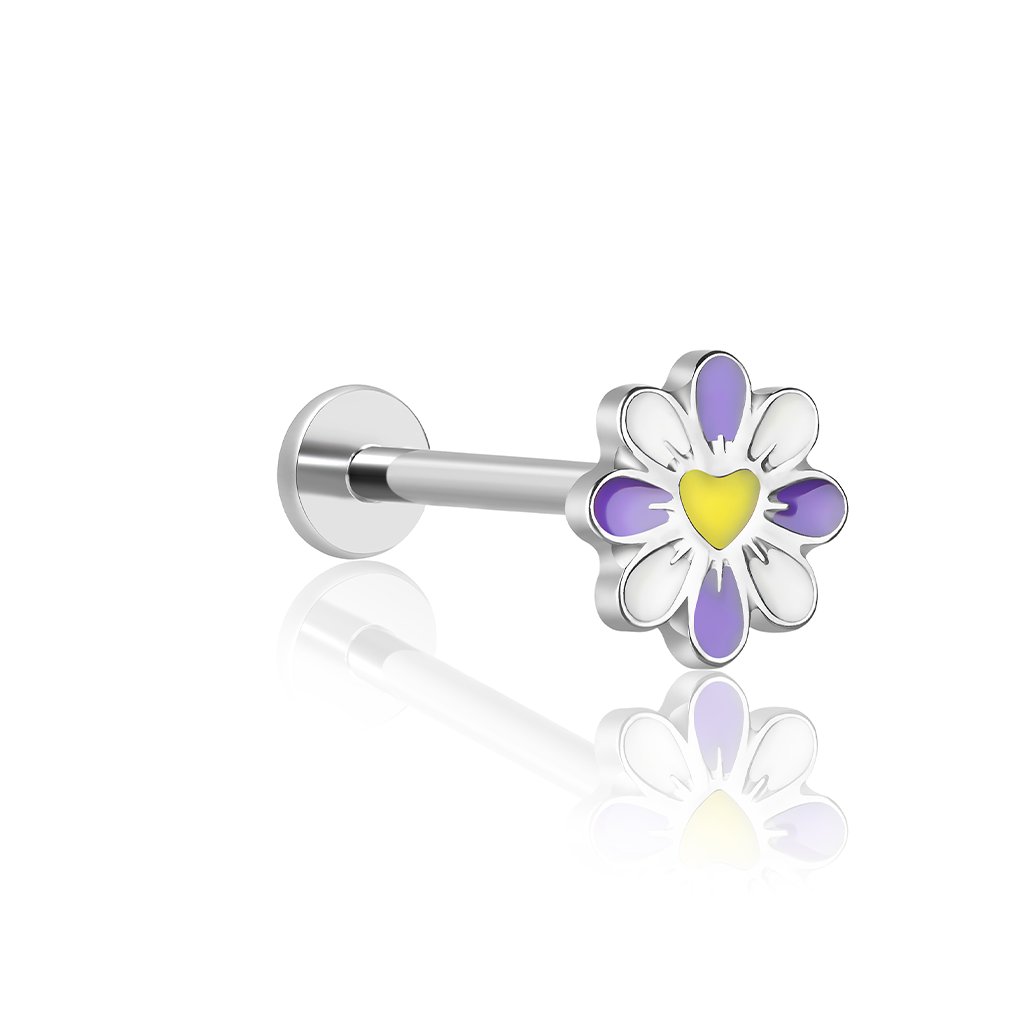 Lily Enamel Flatback