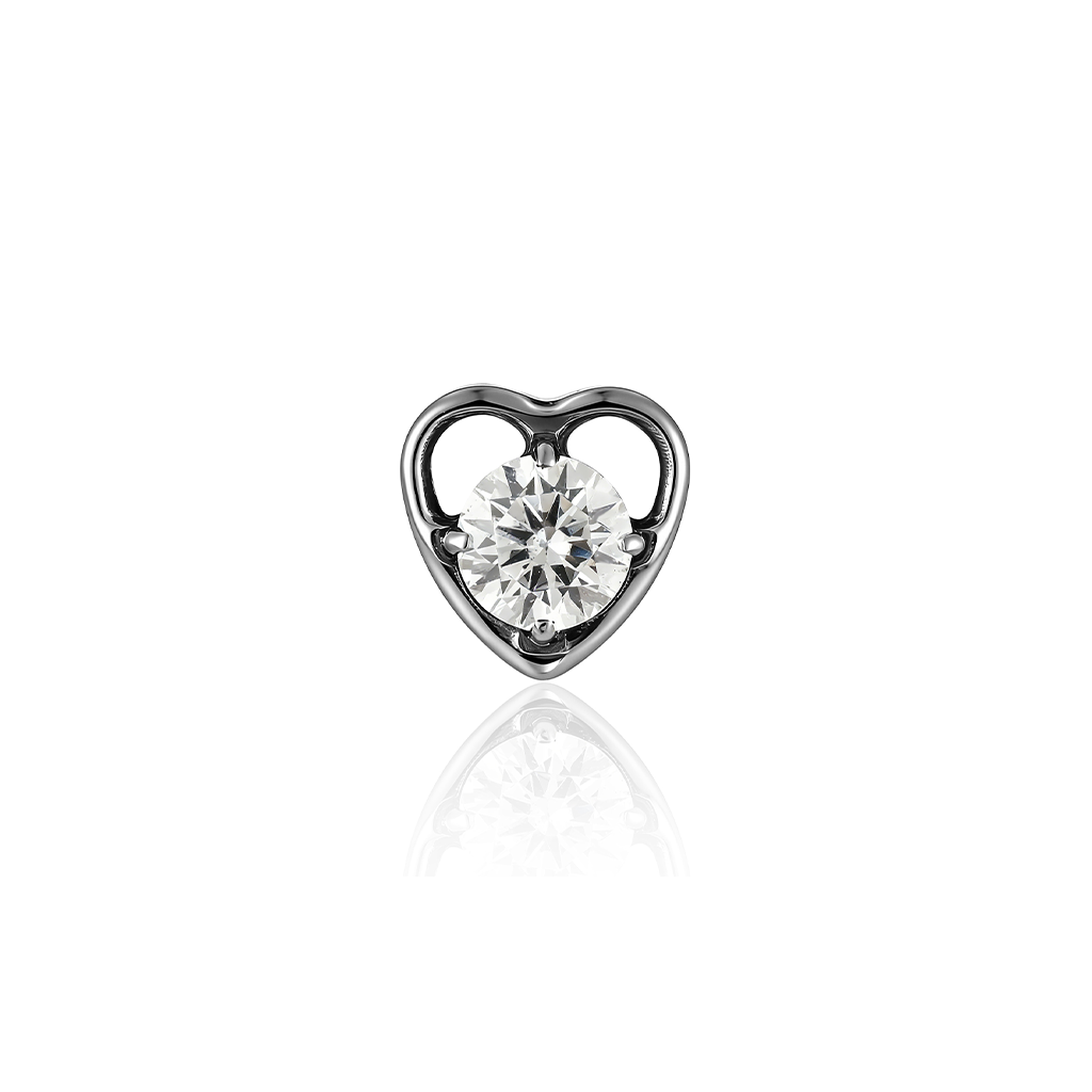 Love Heart Big Stone Flatback