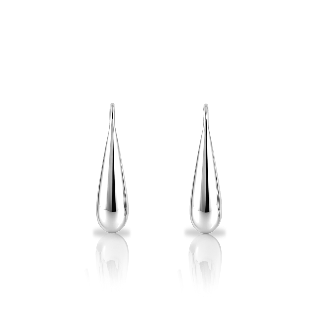 Surgical Steel Liquid Drop Earrings - Pair