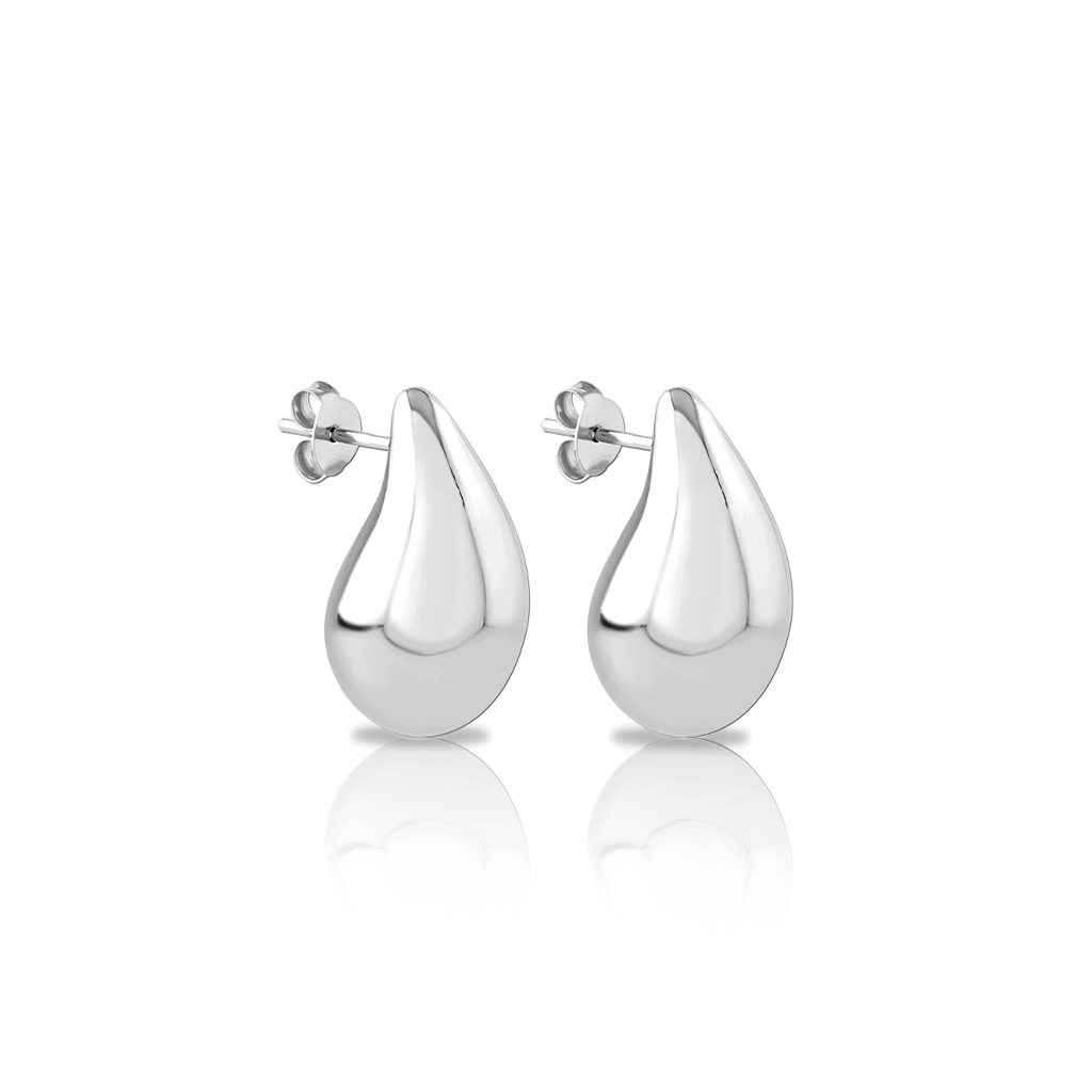 Surgical Steel Large Drop Earrings - Pair