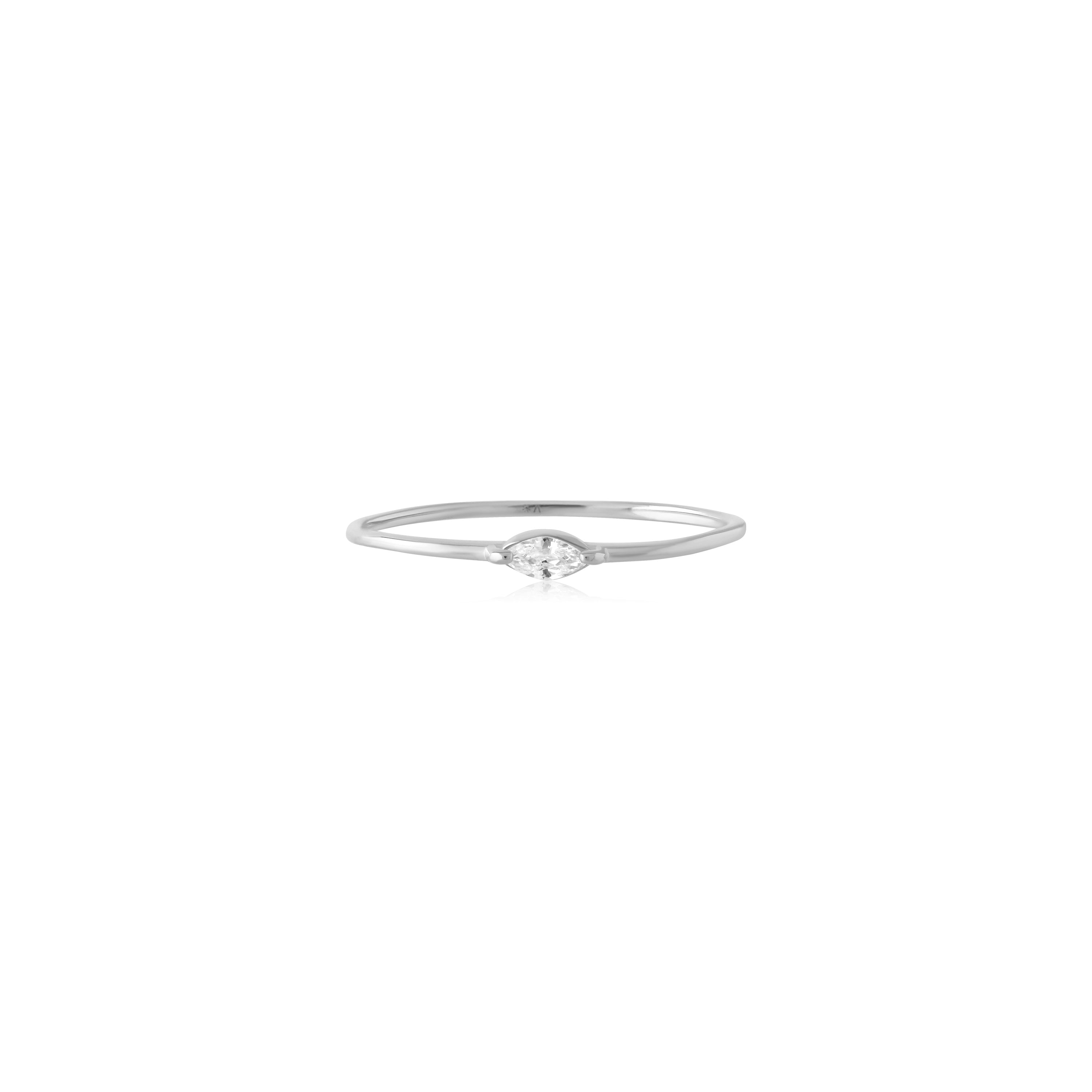 Marquise - Sterling Silver Ring