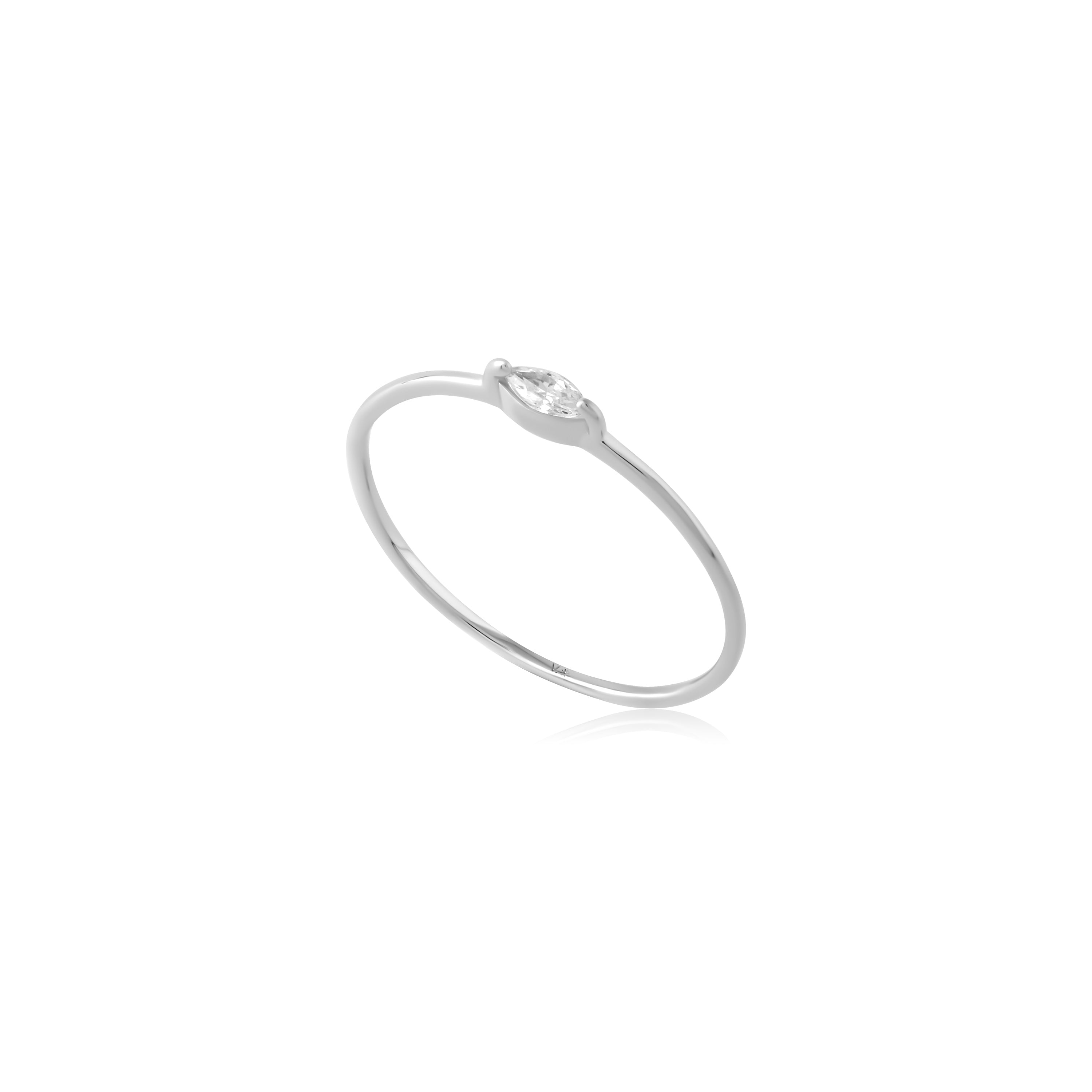 Marquise - Sterling Silver Ring