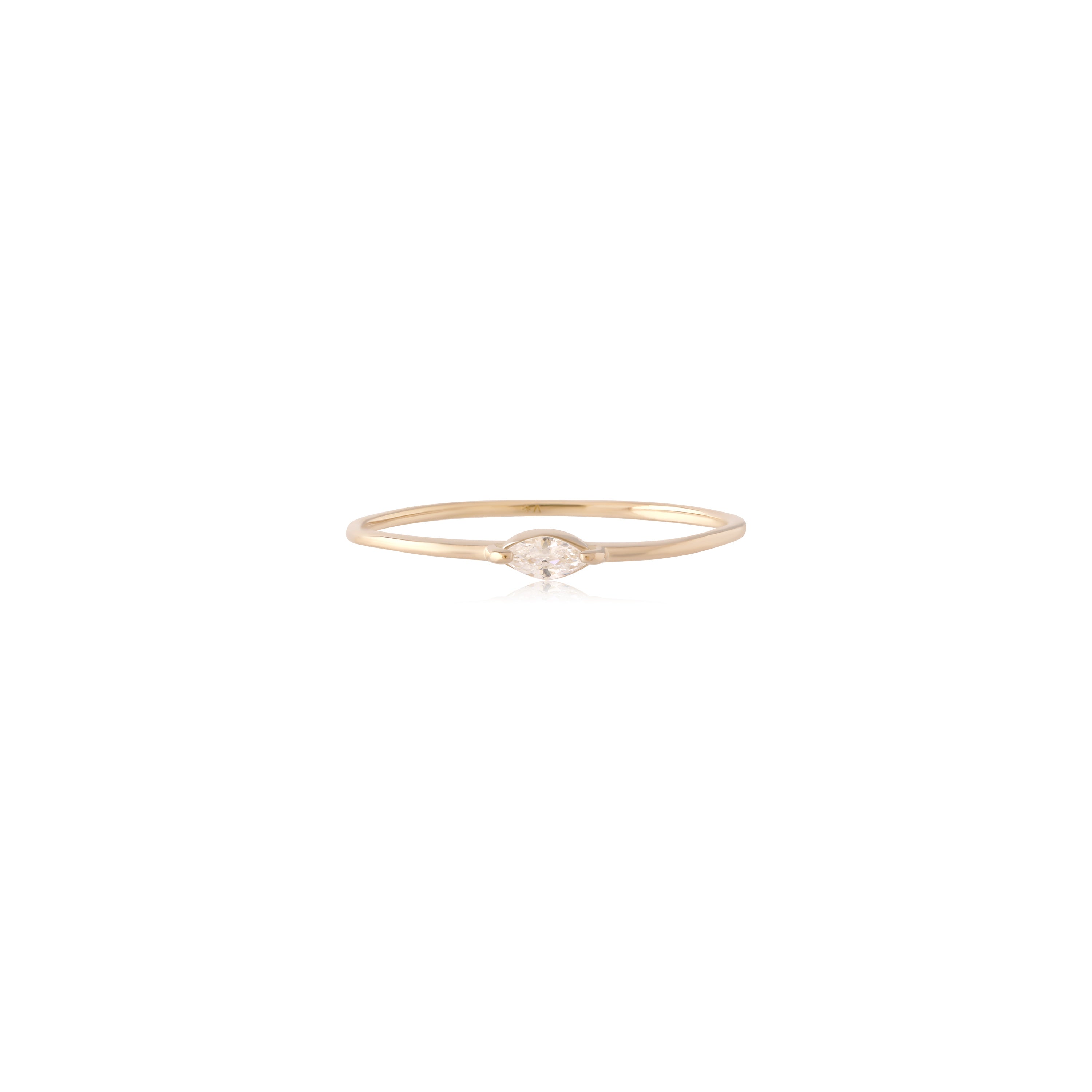 Marquise - 14kt Gold Vermeil Ring