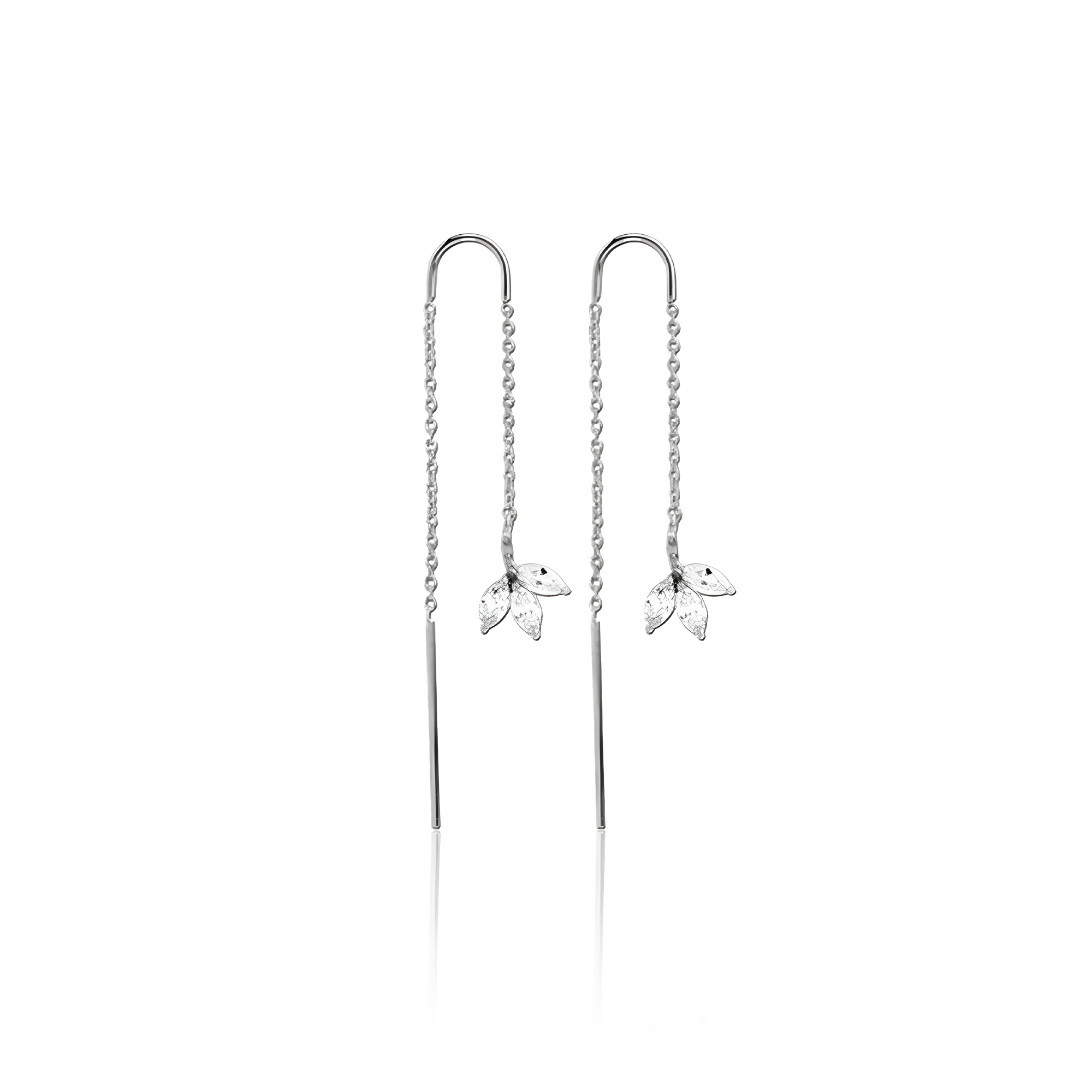 Marquise Chain Threader Earrings - Pair