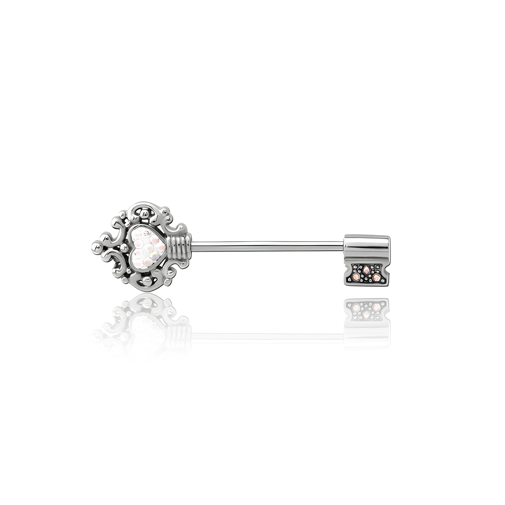 Jewelled Key nipple bar