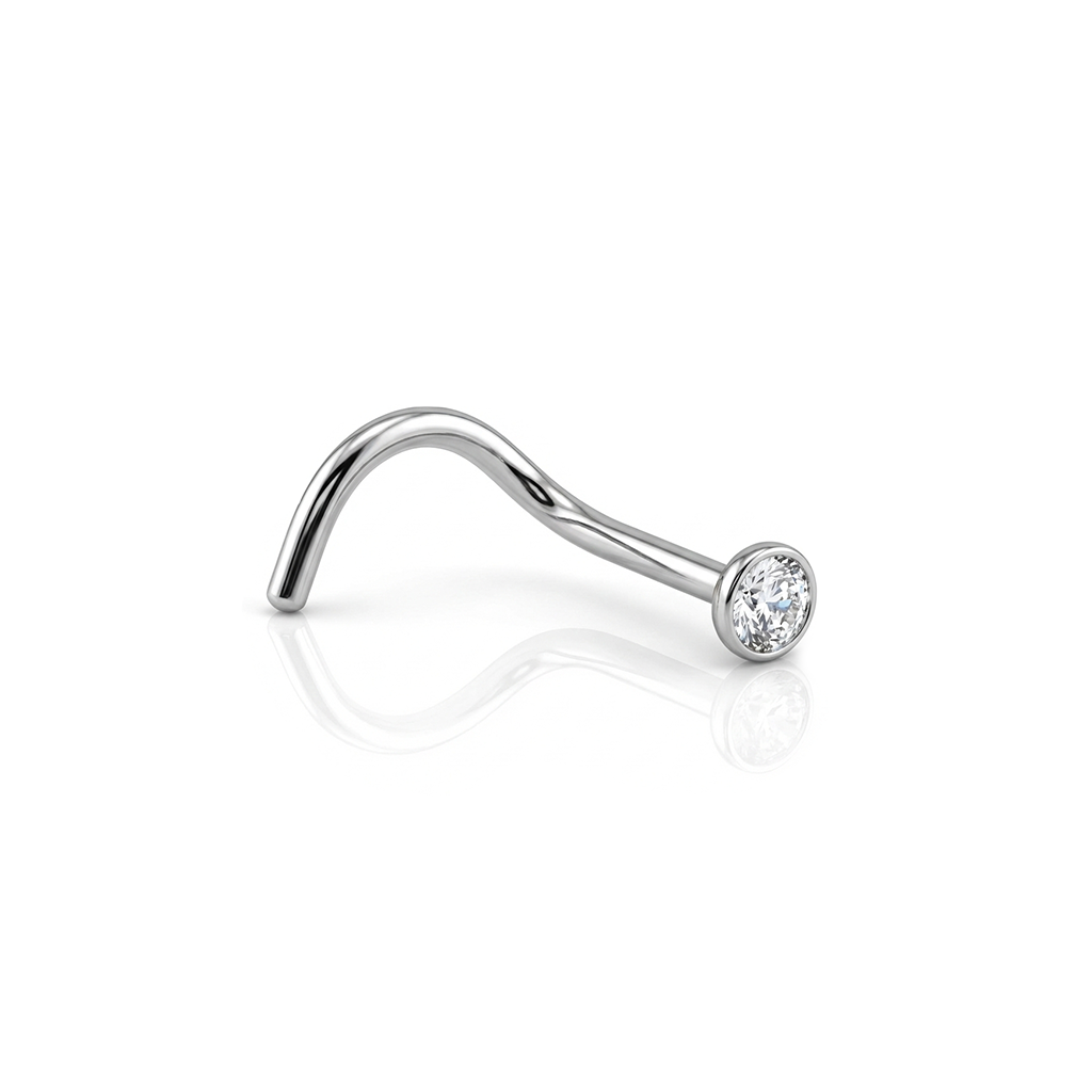 Surgical Steel Jewelled Nose Stud8
