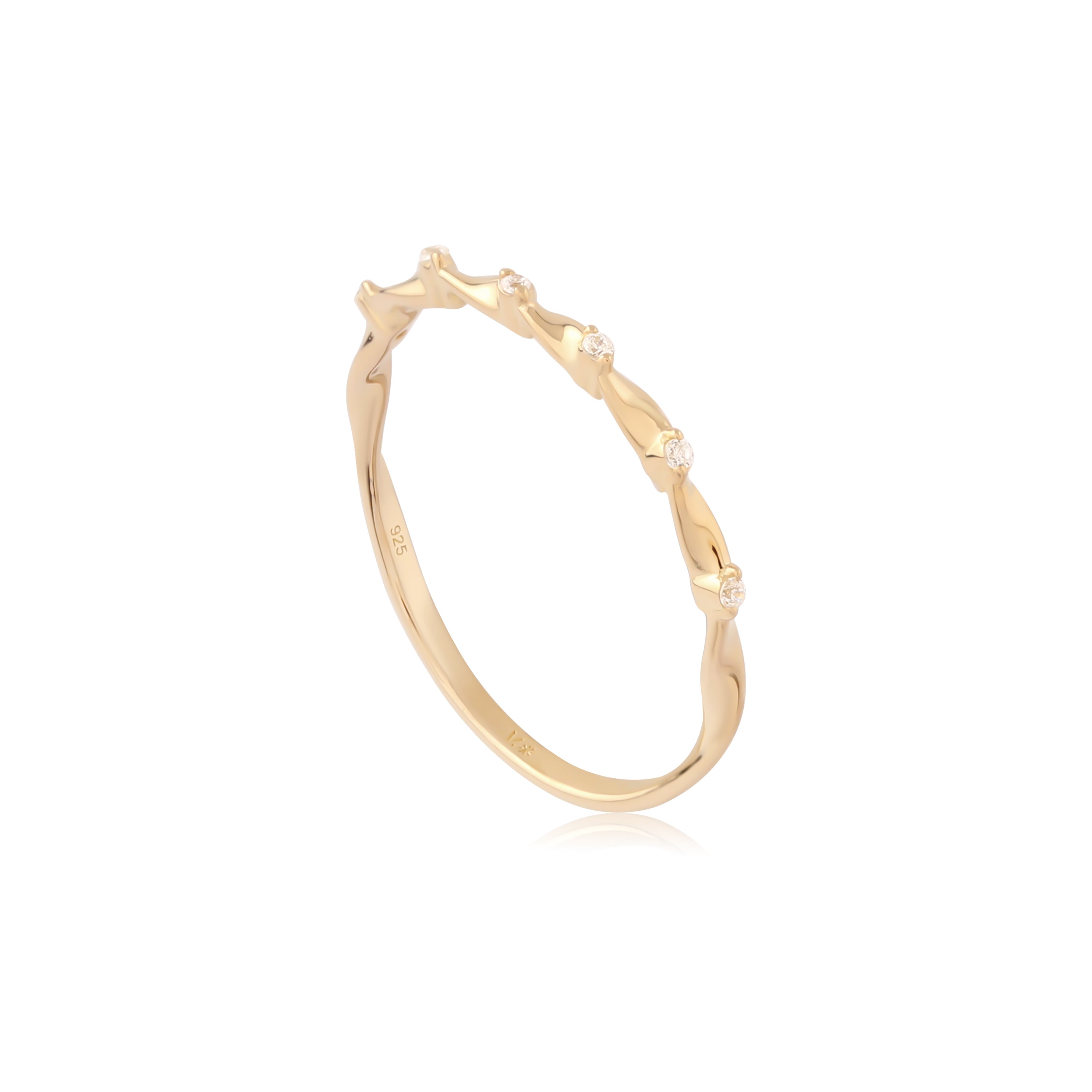 Onda - 14kt Gold Vermeil Ring