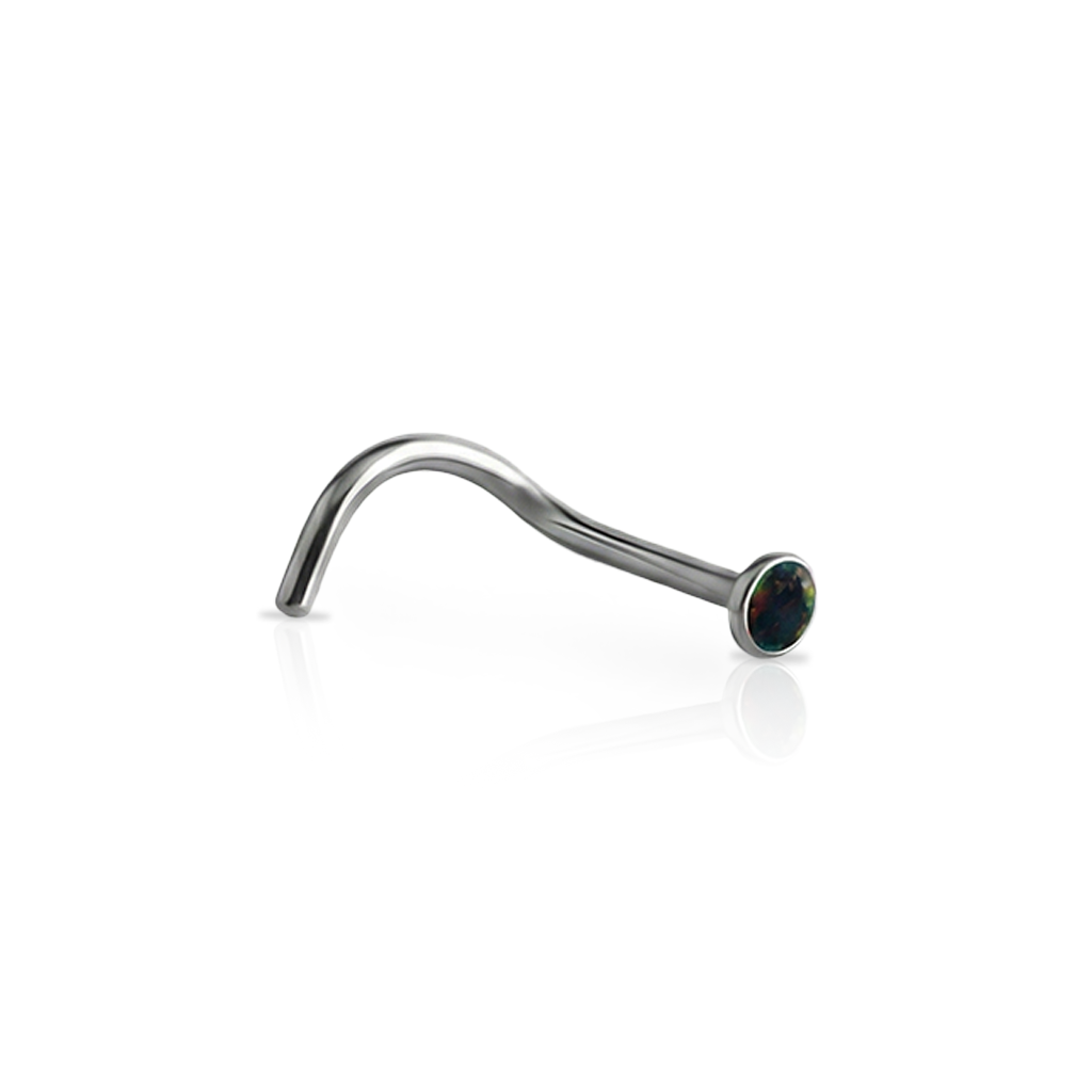 Surgical Steel Opal Nose Stud