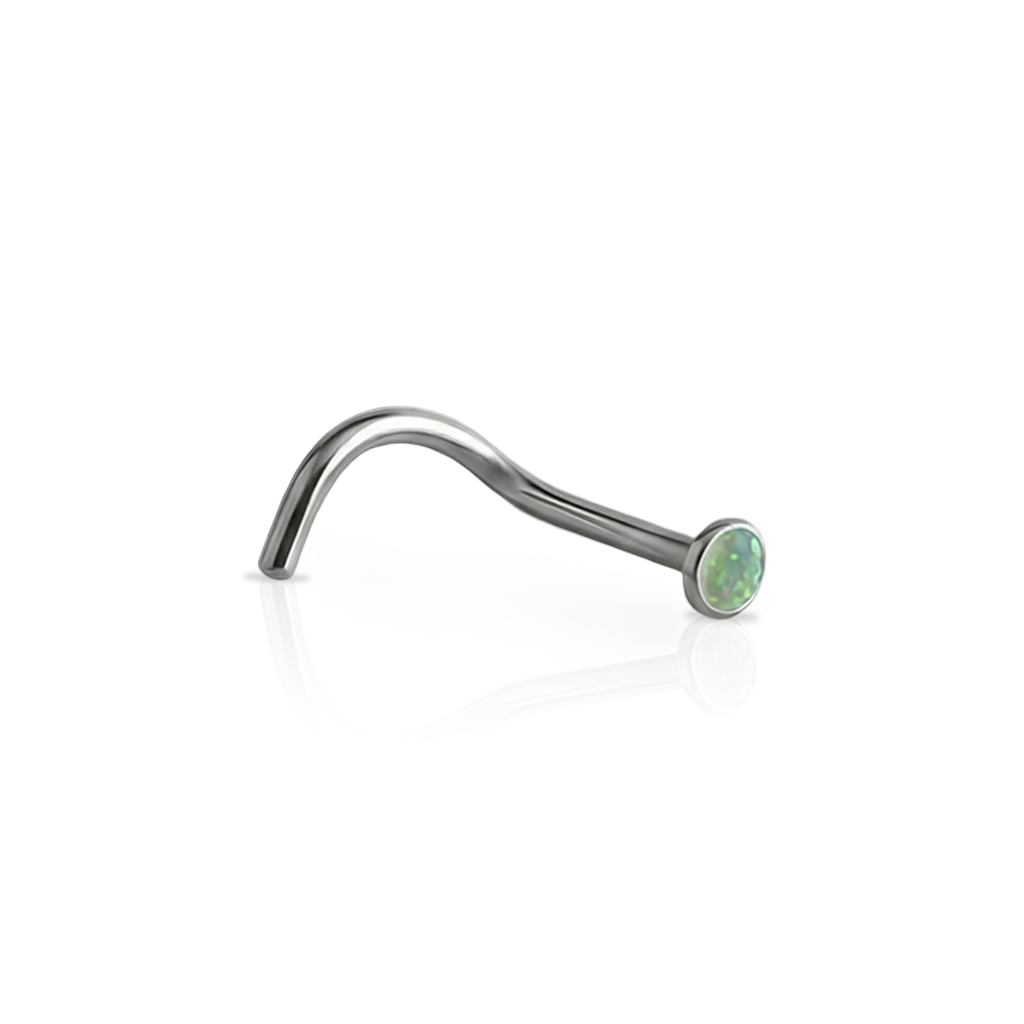 Surgical Steel Opal Nose Stud