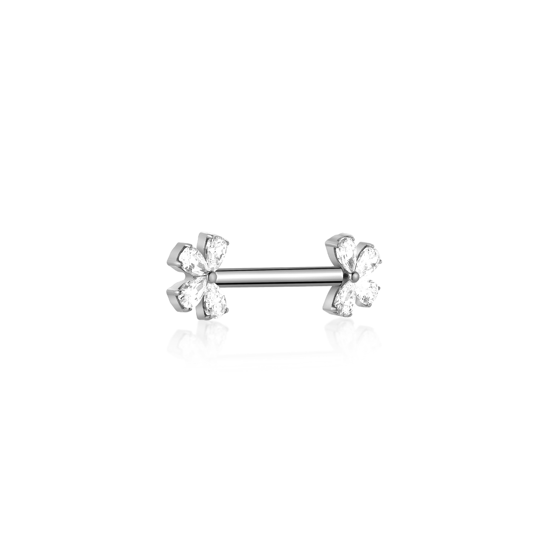 Flower Petal Nipple Bar