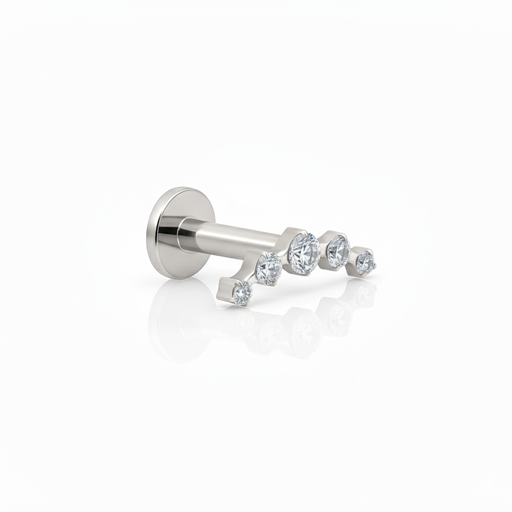 V-Platinum 5 Curved Tiara Flatback