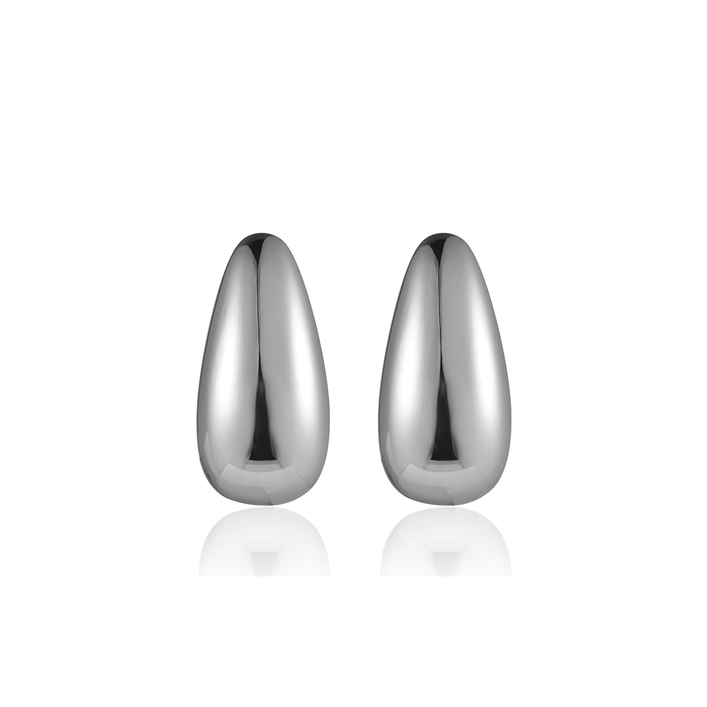 V-Platinum Earrings - Droop