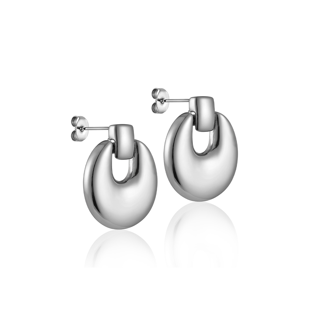 V-Platinum Earrings - Forge