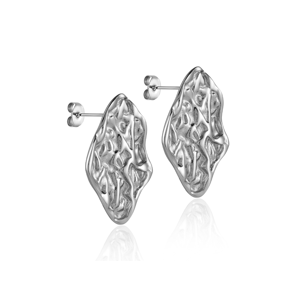 V-Platinum Earrings - Pyra