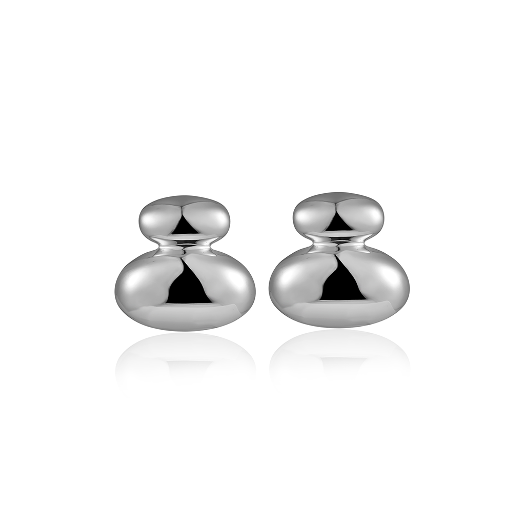 V-Platinum Earrings - Rundle