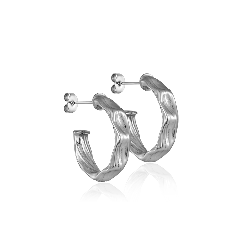 V-Platinum Earrings - Ryka