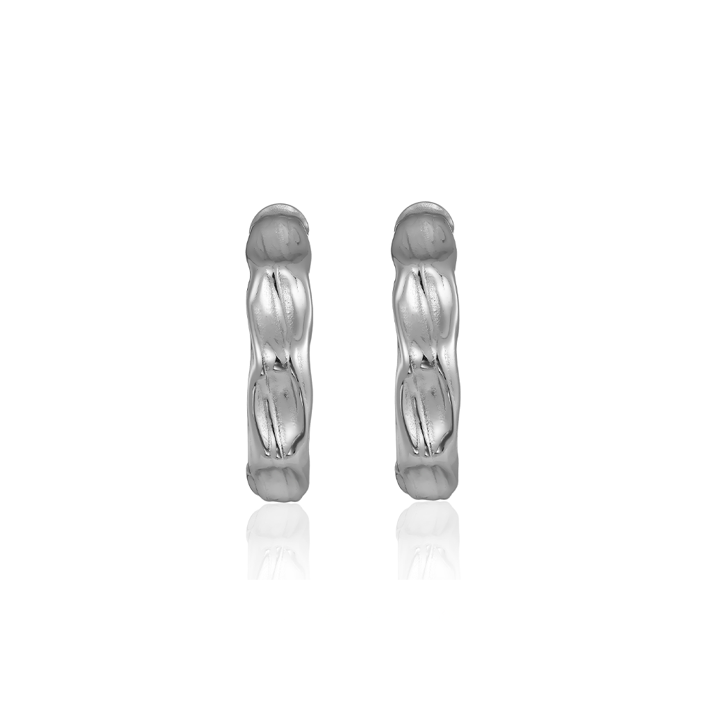 V-Platinum Earrings - Ryka