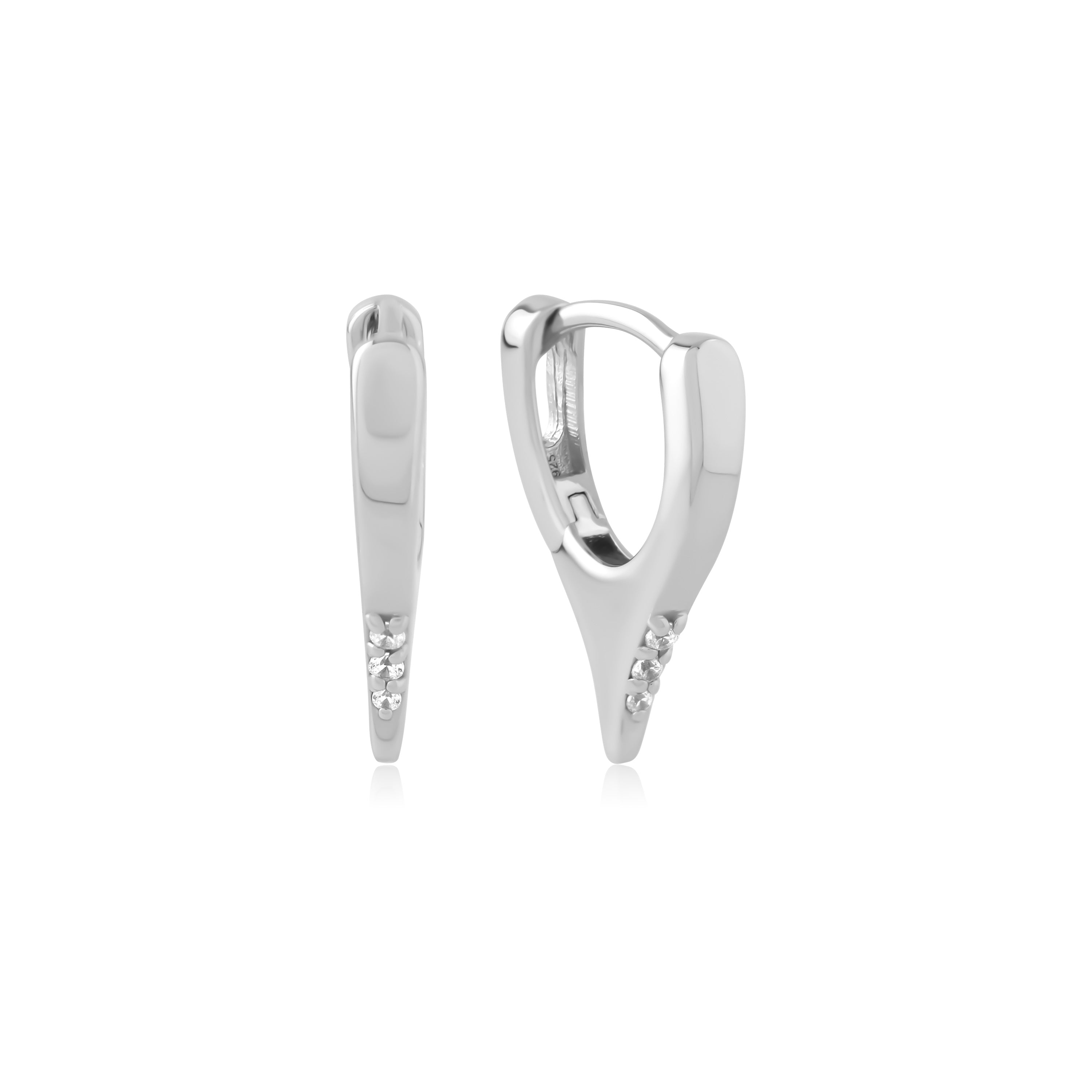 Pointino - Sterling Silver Earrings