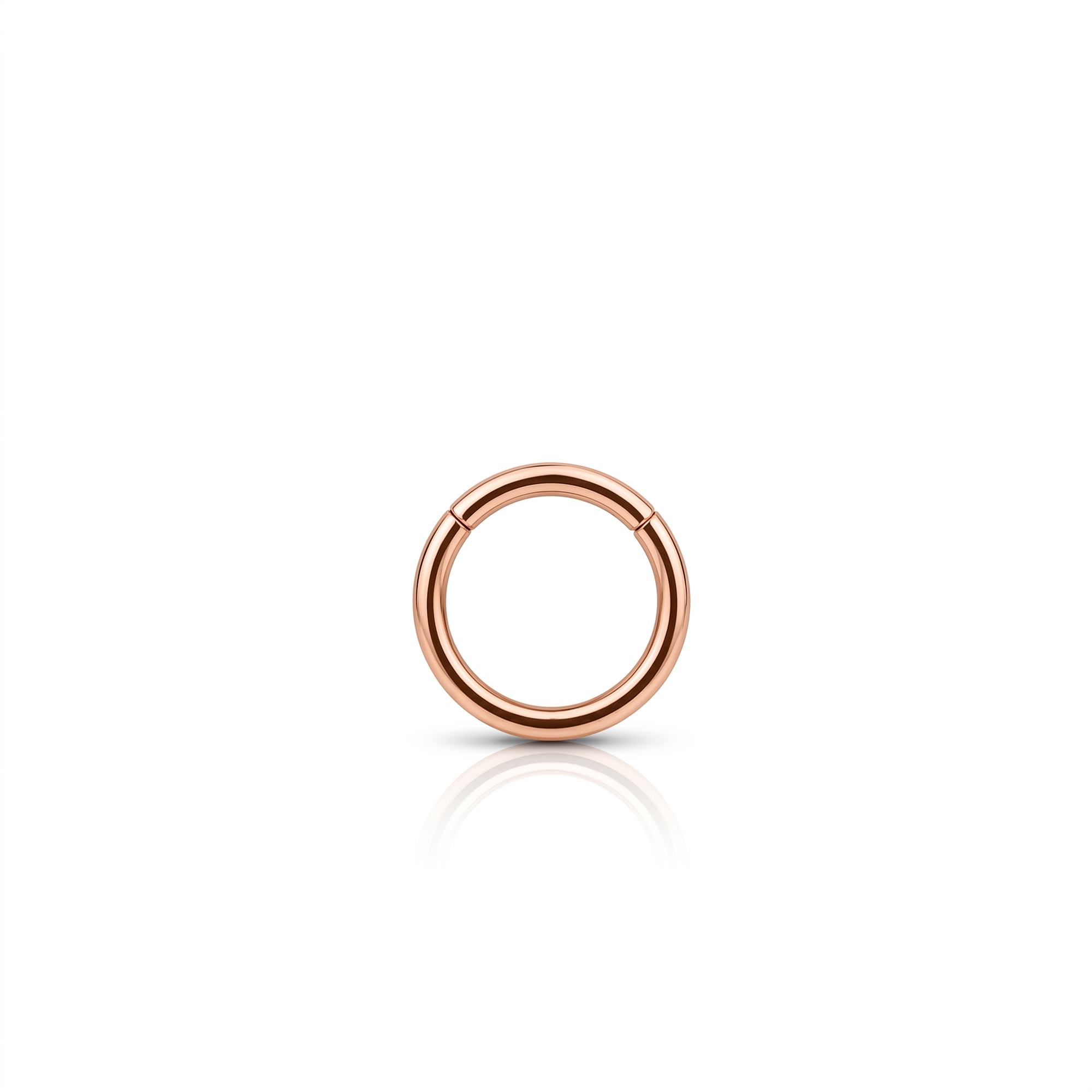 Rose Gold Steel Hinged Segment Ring